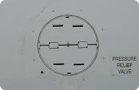 Positive Pressure Relief Valve(s) - 2 located aft of left wing root