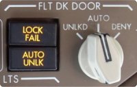 Cockpit Door Switch Panel