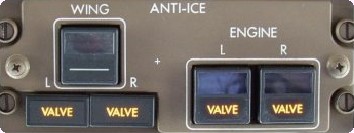 Anti-Icing Control Panel.