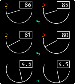 RB211 Secondary Engine Indications.