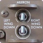 Aileron Trim Control - Trim Indicator is on the top of the Control Wheel