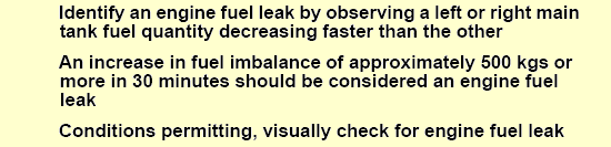 Engine Fuel Leak 2.