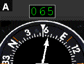 RMI, 055&deg hdg, 065&deg bearing