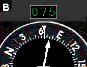 RMI, 065&deg hdg, 075&deg bearing