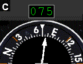 RMI, 070&deg hdg, 075&deg bearing